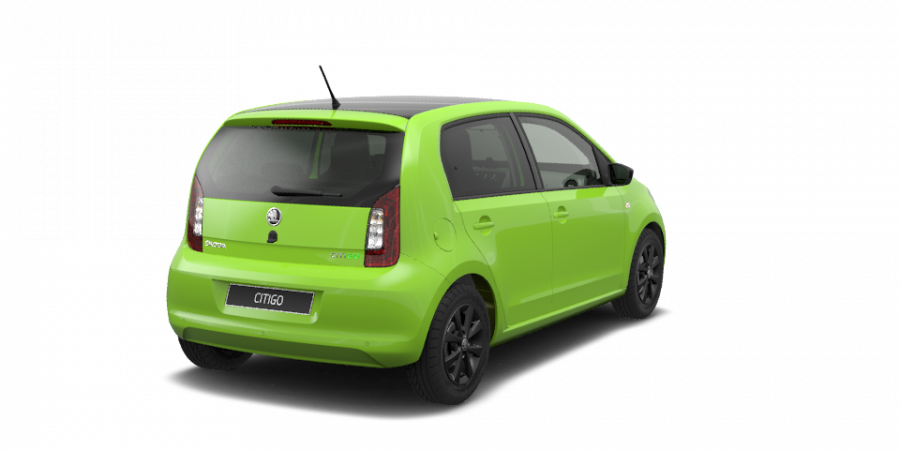 Škoda Citigo, 1,0 MPI 55 kW 5-stup. mech., barva zelená