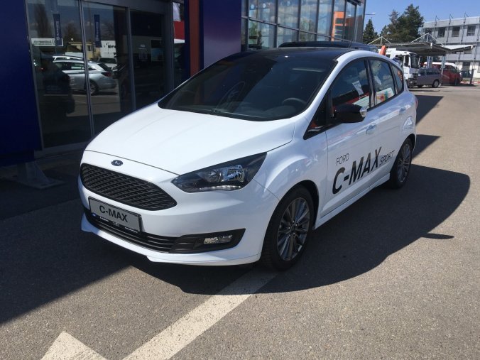 Ford C-MAX, Sport, Compact, 1.0 EcoBoost 92 kW/125 k, 6st. manuální, barva bílá