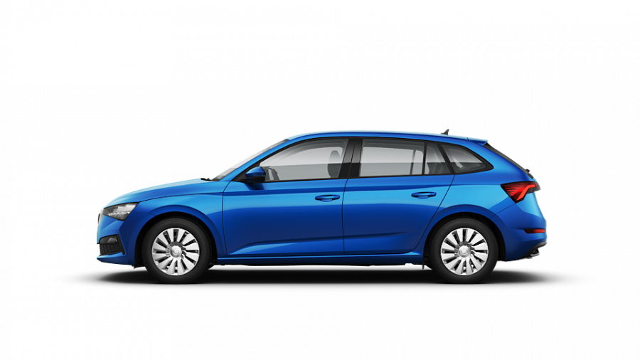 Škoda Scala, 1,5 TSI 110 kW 6-stup. mech., barva modrá