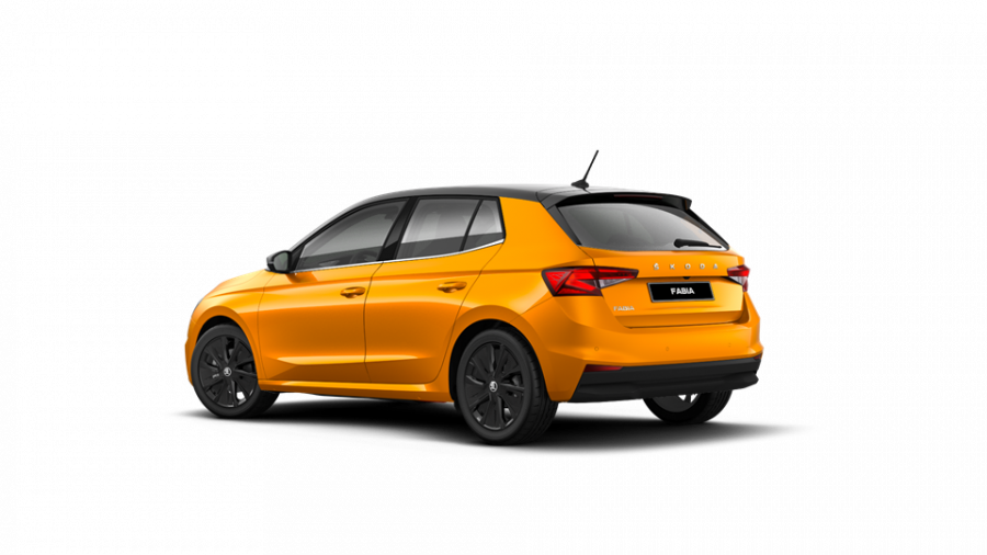 Škoda Fabia, 1,0 TSI 81 kW 7-stup. automat., barva oranžová