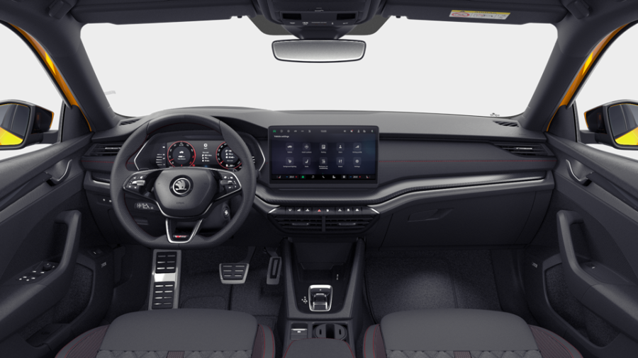 Škoda Octavia, 2,0 TSI 195 kW 7° automatická DSG, barva oranžová