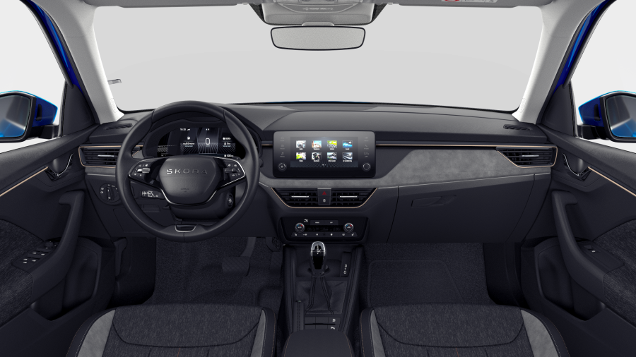 Škoda Kamiq, 1,0 TSI 85 kW 7° automatická DSG, barva modrá