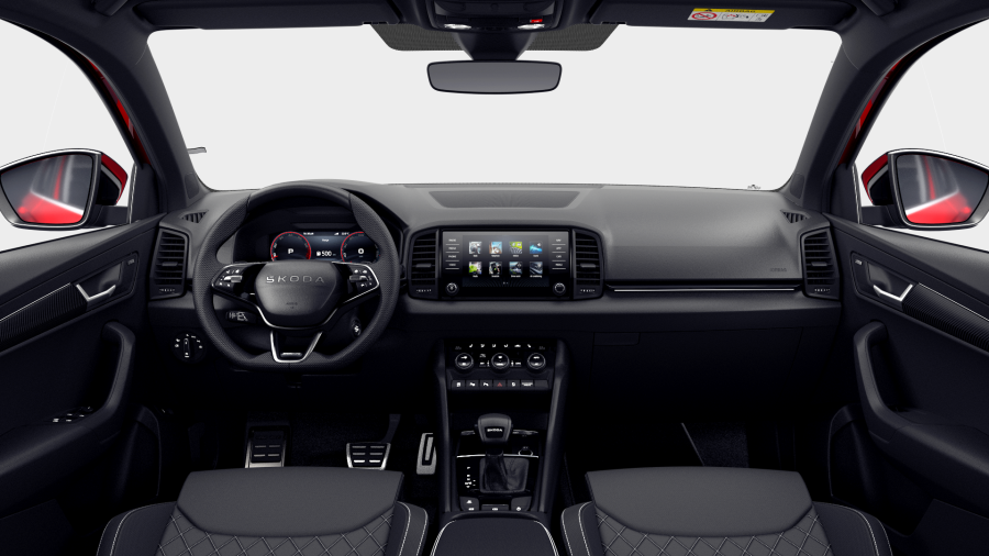 Škoda Karoq, 1,5 TSI 110 kW 7° automatická DSG, barva červená