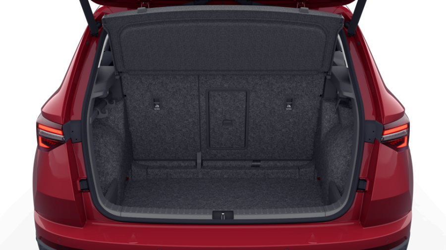 Škoda Karoq, 1,5 TSI 110 kW 7° automatická DSG, barva červená