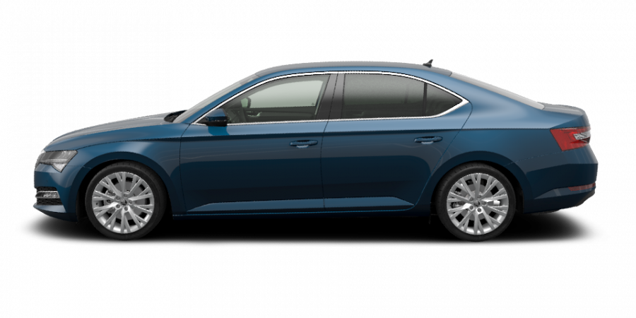 Škoda Superb, 1,5 TSI 110 kW 6-stup. mech., barva modrá