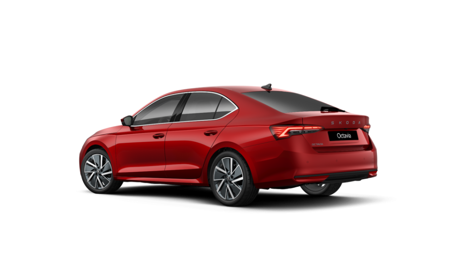 Škoda Octavia, 1,5 TSI m-HEV 110 kW 7° automatická DSG, barva červená