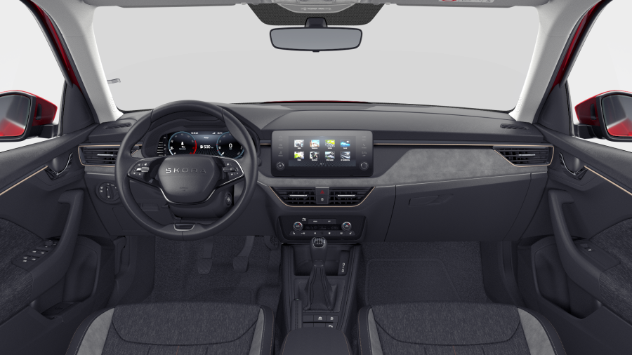 Škoda Kamiq, 1,5 TSI 110 kW 6° manuální, barva červená