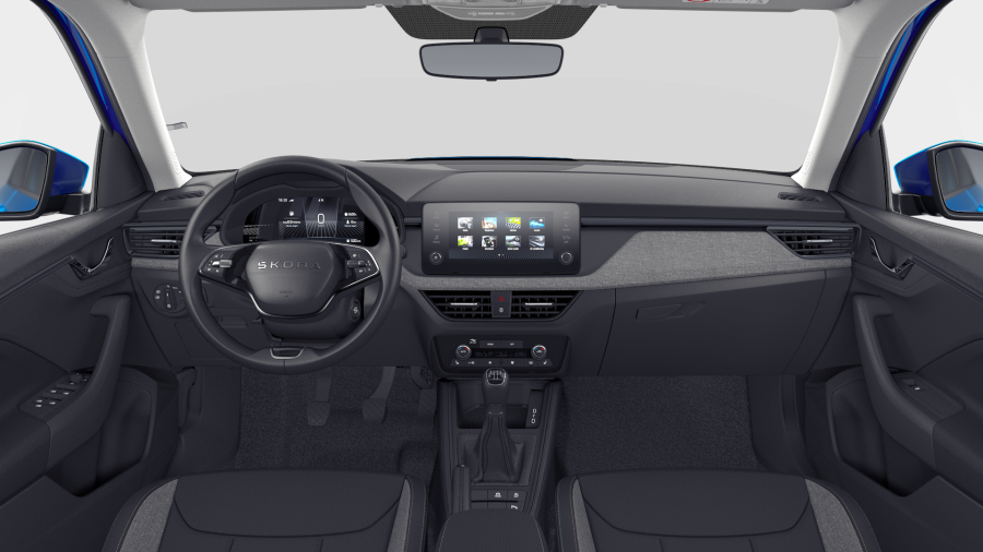 Škoda Kamiq, 1,0 TSI 70 kW 5° manuální, barva modrá