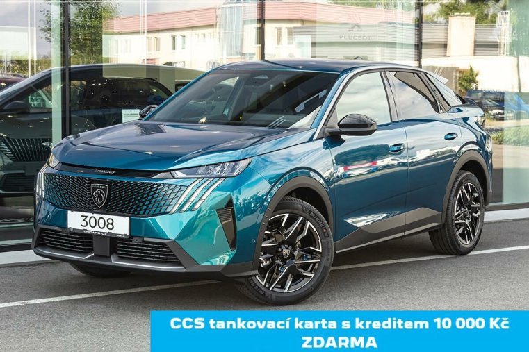 Peugeot 3008, Peugeot 3008 1,2 ALLURE Hybrid 136 e-DCS6, barva modrá