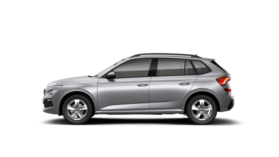 Škoda Kamiq, 1,0 TSI 70 kW 5-stup. mech., barva stříbrná
