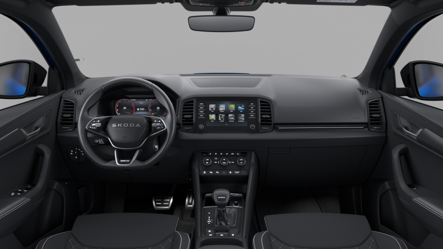 Škoda Karoq, 1,5 TSI 110 kW 7-stup. automat., barva modrá