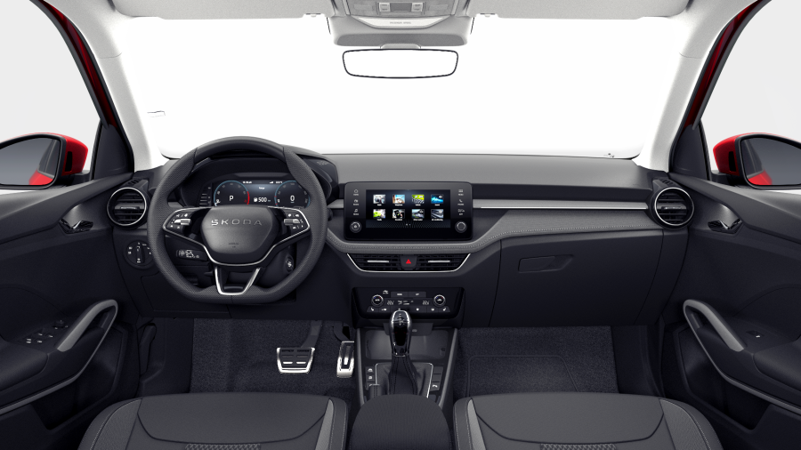 Škoda Fabia, 1,0 TSI 85 kW 7-stup. automat., barva červená