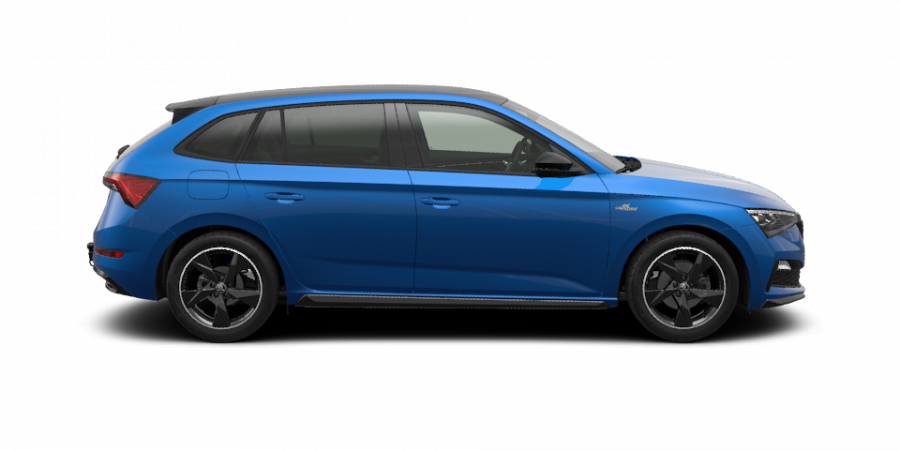 Škoda Scala, 1,0 TSI 81 KW 6-stup. mech., barva modrá
