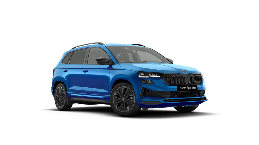 Škoda Karoq, 1,5 TSI 110 kW 7° automatická DSG, barva modrá