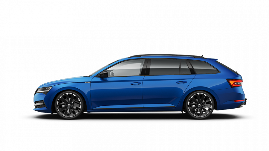 Škoda Superb, 2,0 TDI 147 kW 7-stup. automat., barva modrá