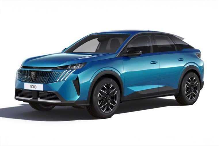Peugeot 3008, Peugeot 3008 1,2 ALLURE Hybrid 145 e-DCS6, barva modrá