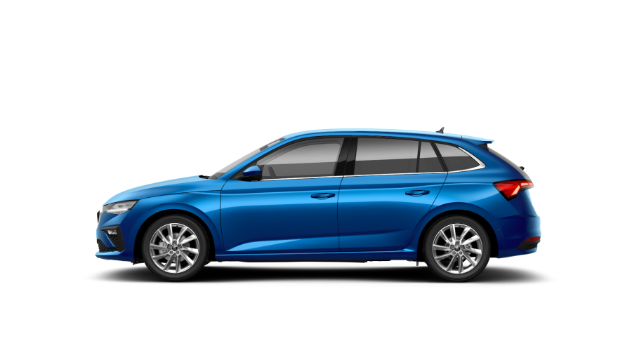 Škoda Scala, 1,0 TSI 85 kW 7° automatická DSG, barva modrá