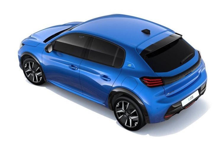 Peugeot 208, Peugeot 208 GT Elektromotor 115 kW / 156 k (Baterie 51 kWh) - 8288, barva modrá