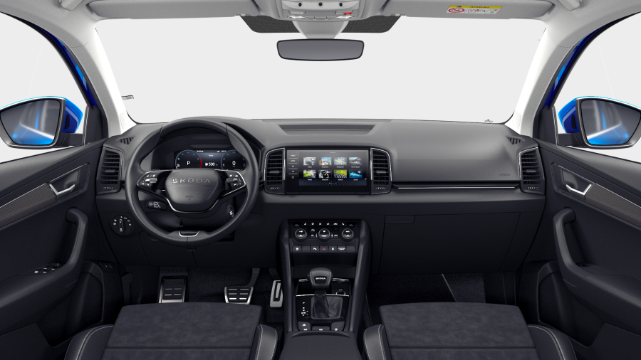 Škoda Karoq, 1,5 TSI 110 kW 7-stup. automat., barva modrá