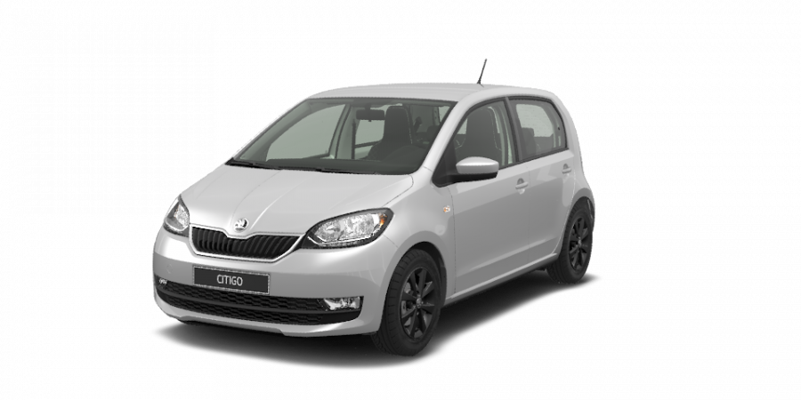 Škoda Citigo, 1,0 MPI 55 kW 5-stup. mech., barva stříbrná