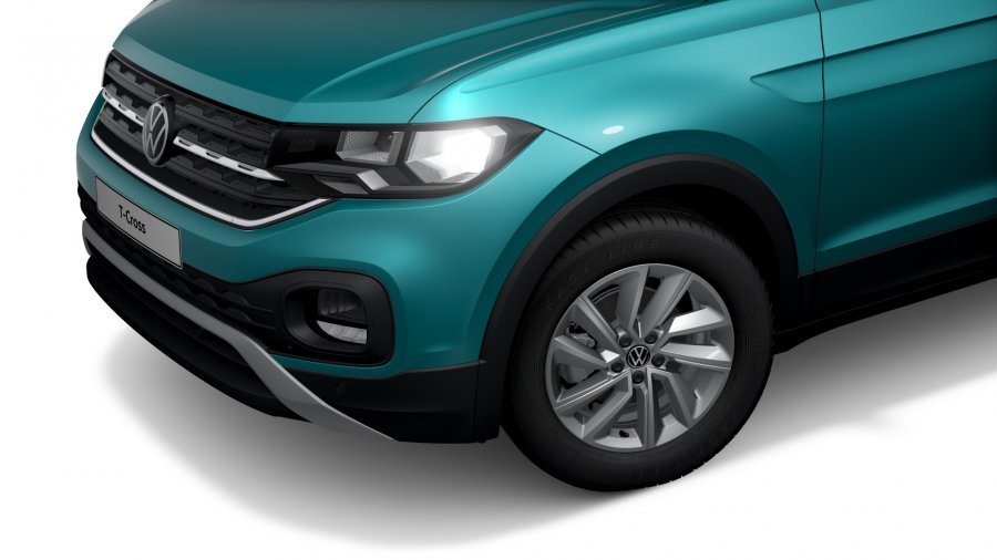 Volkswagen T-Cross, T-Cross Life 1,0 TSI 70 kW 5G, barva tyrkysová