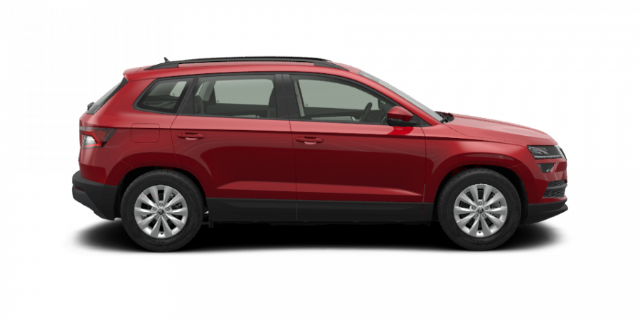Škoda Karoq, 1,0 TSI 85 kW 6-stup. mech., barva červená