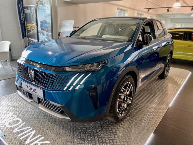 Peugeot 3008, Peugeot 3008 ALLURE Hybrid 136 e-DCS6 - 8941, barva modrá