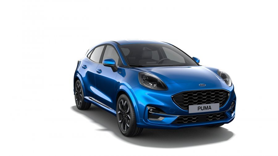 Ford Puma, ST-Line X, 5dveřová, 1.0 EcoBoost  114 kW/155 k, 6st. manuální, barva modrá