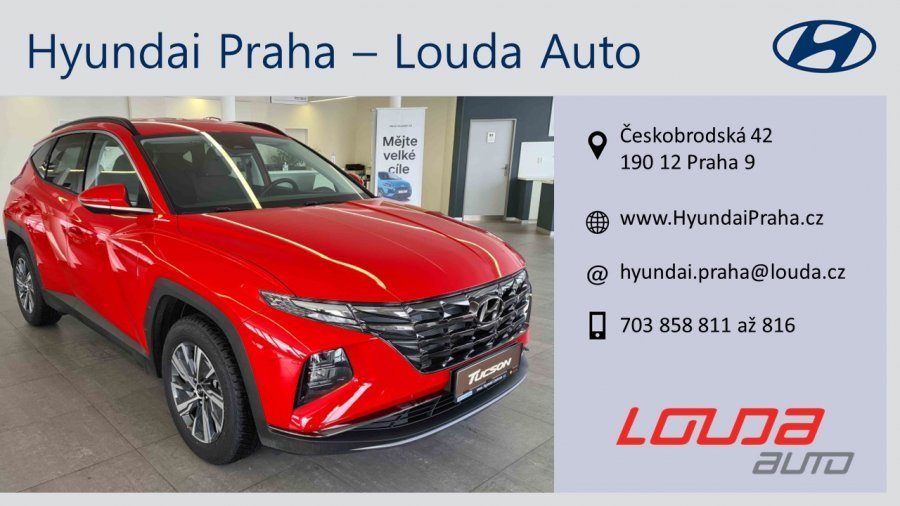 Hyundai Tucson, 1,6 T-GDi 110 kW (95 NAT) 6 st. man, barva červená