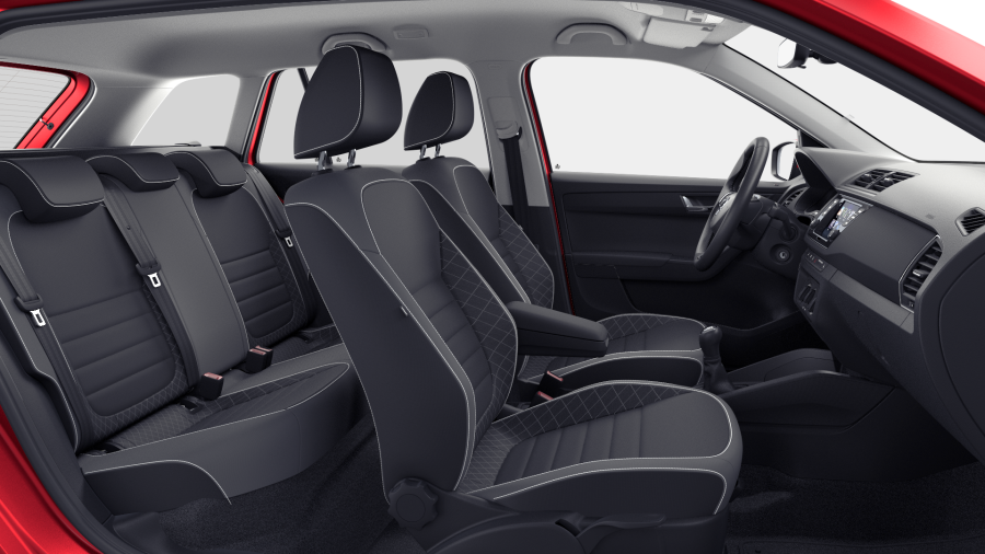 Škoda Fabia, 1,0 TSI 70 kW 5-stup. mech., barva červená