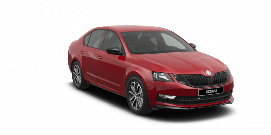 Škoda Octavia, 2,0 TDI 110 kW 7-stup. automat., barva červená