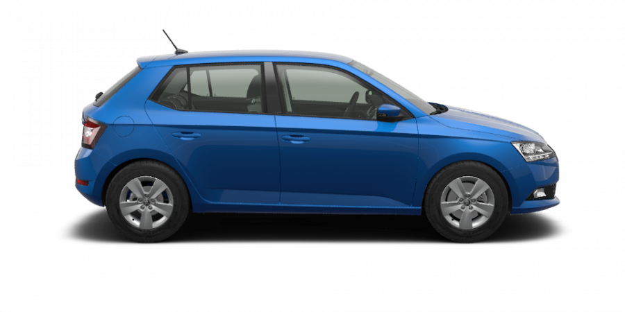 Škoda Fabia, 1,0 TSI 70 kW 5-stup. mech., barva modrá