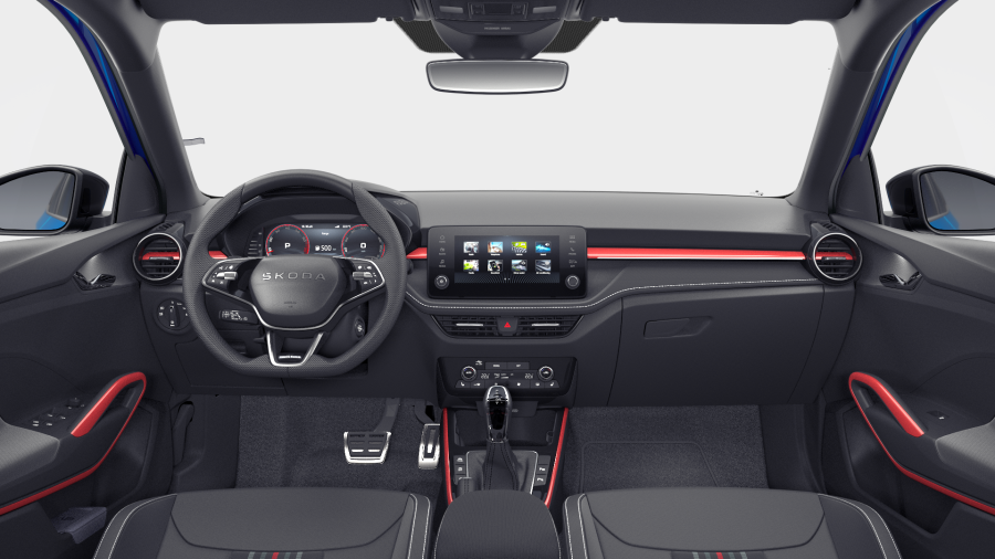 Škoda Fabia, 1,5 TSI 110 kW 7° automatická DSG, barva modrá