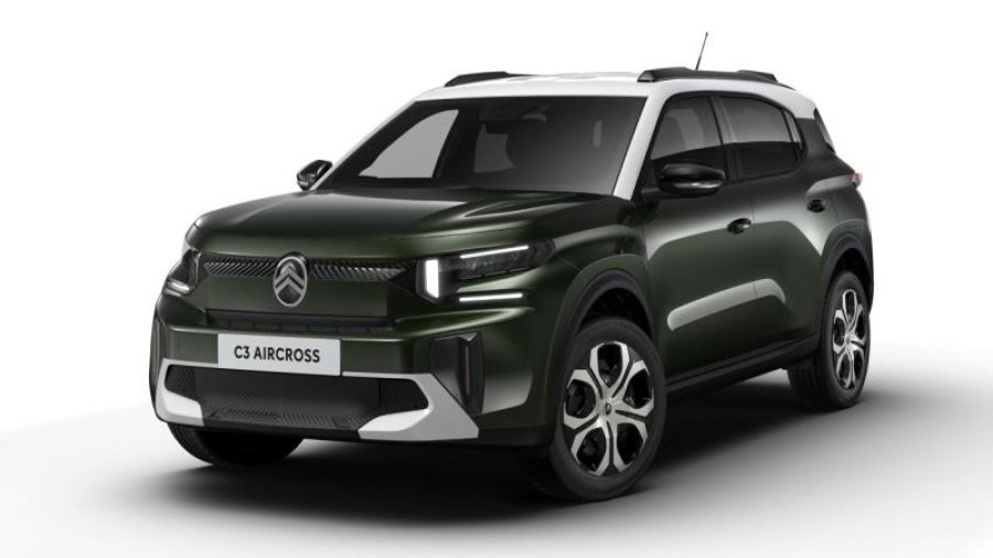 Citroën C3 Aircross, PLUS Turbo 100 MAN6, barva zelená