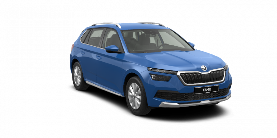 Škoda Kamiq, 1,0 TSI 66 kW G-TEC 6-stup. mech., barva modrá