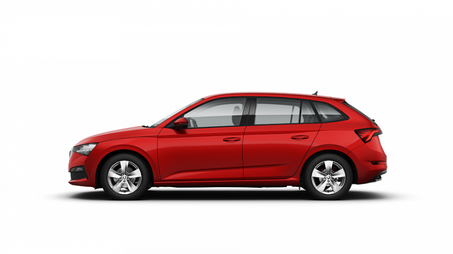 Škoda Scala, 1,0 TSI 81 KW 6-stup. mech., barva červená