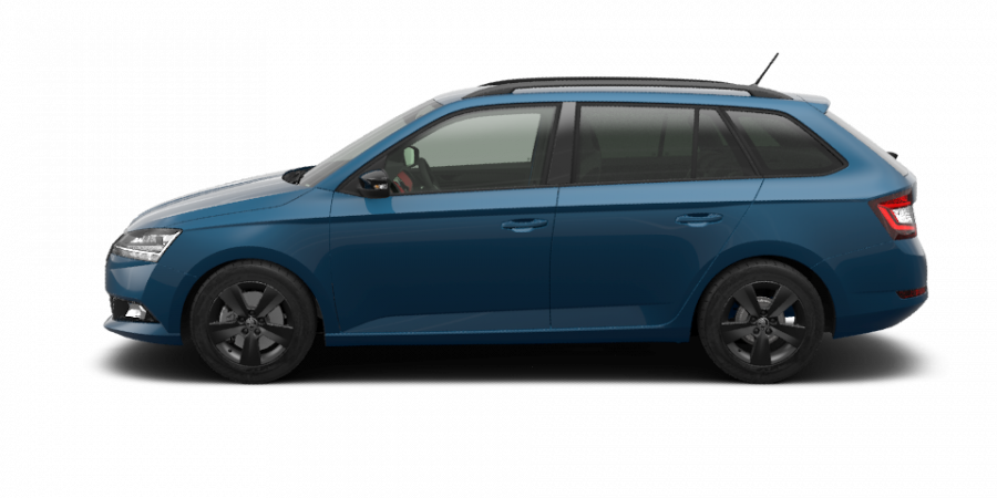 Škoda Fabia, 1,0 TSI 70 kW 5-stup. mech., barva modrá