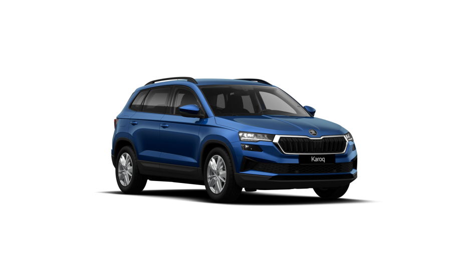Škoda Karoq, 1,5 TSI 110 kW 6-stup. mech., barva modrá
