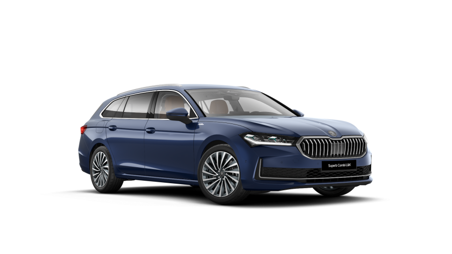 Škoda Superb, 2,0 TDI 142 kW 7° automatická DSG 4x4, barva modrá