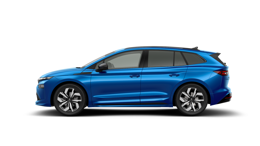 Škoda Enyaq iV, 63 kWh 150 kW 1° automatická, barva modrá