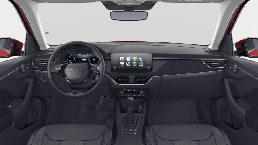 Škoda Kamiq, 1,5 TSI 110 kW 6° manuální, barva červená