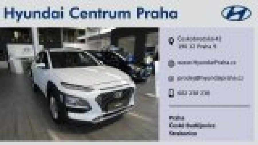 Hyundai Kona, 1,0 T-GDI 88 kW (95 NAT) 6 st. man, barva bílá