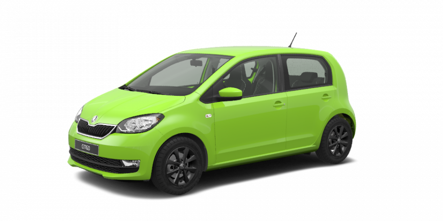 Škoda Citigo, 1,0 MPI 55 kW 5-stup. mech., barva zelená