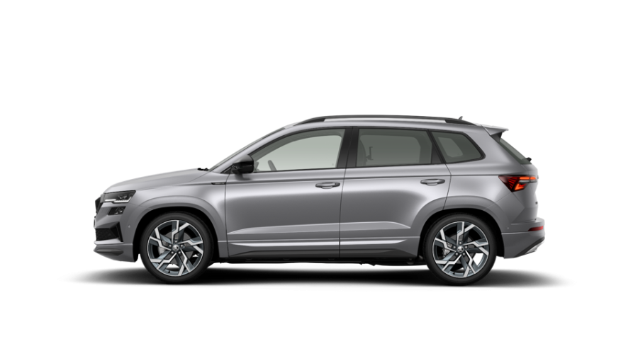Škoda Karoq, 2,0 TDI 110 kW 7° automatická DSG 4x4, barva stříbrná
