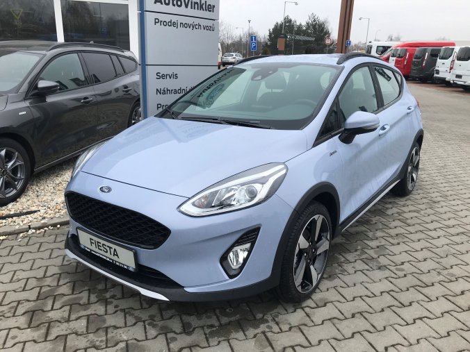 Ford Fiesta, Active, 5dveřová, 1,0 EcoBoost 70 kW/95 k, 6st. manuální, barva modrá