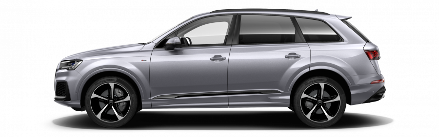 Audi Q7, Q7 S line 55 TFSI quattro, barva stříbrná