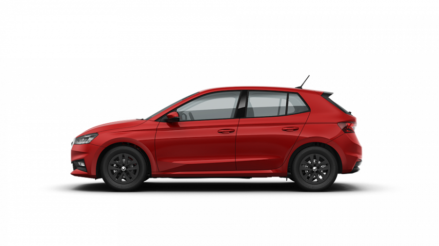 Škoda Fabia, 1,0 MPI 59 kW 5-stup. mech., barva červená
