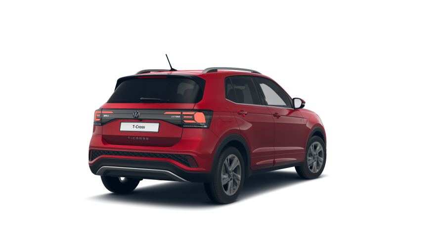 Volkswagen T-Cross, T-Cross R-Line 1.0 TSI 85 kW 7DSG, barva červená