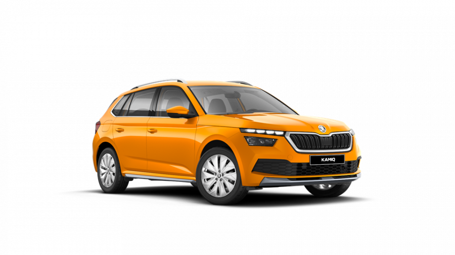 Škoda Kamiq, 1,5 TSI 110 kW 6-stup. mech., barva oranžová