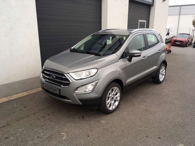 Ford EcoSport, Titanium, 5dveřová, 1.0 EcoBoost 92 kW/125 k, 6st. manuální, barva stříbrná